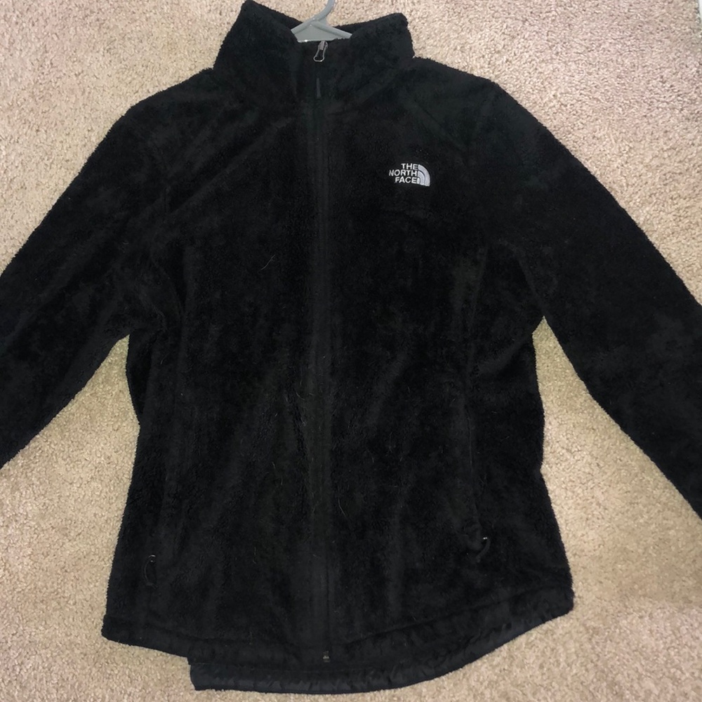 North Face women’s large fuzzy jacket